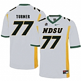 North Dakota State Bison 77 Billy Turner White College Football Jersey Dzhi,baseball caps,new era cap wholesale,wholesale hats